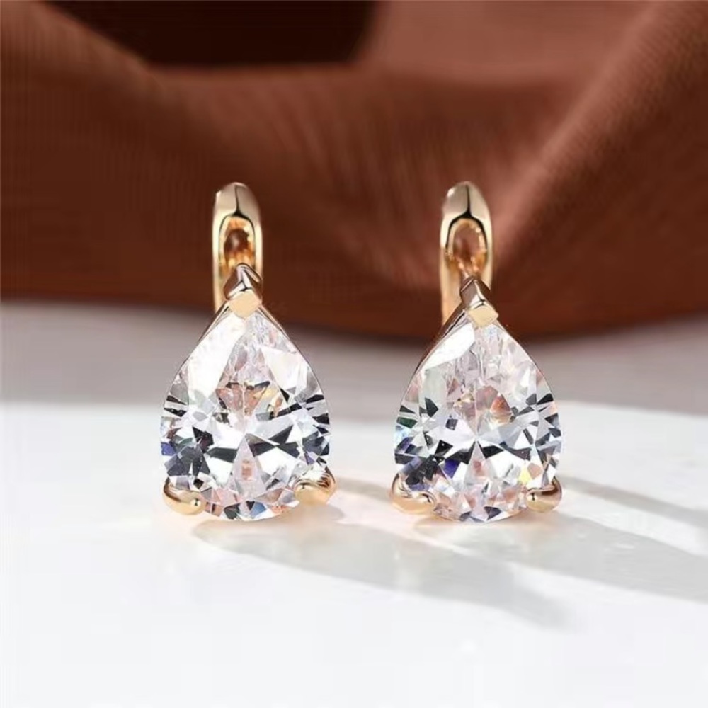 Swarovski earrings clear Crystal & 18 White Gold Vermiel Earrings
